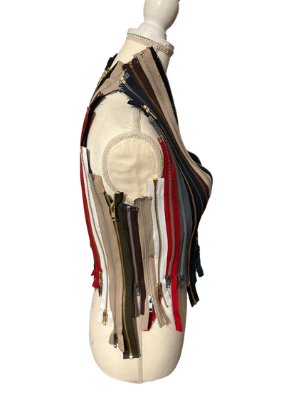 Exalté Cropped Zipper Top