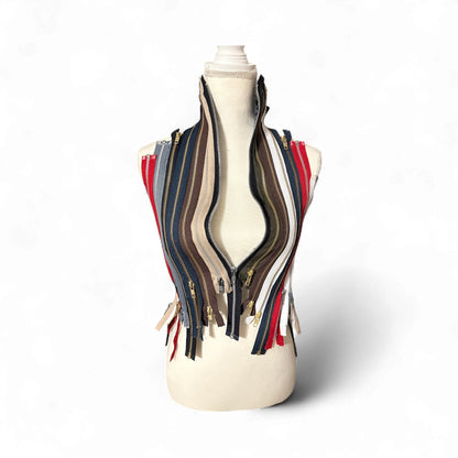 Exalté Cropped Zipper Top