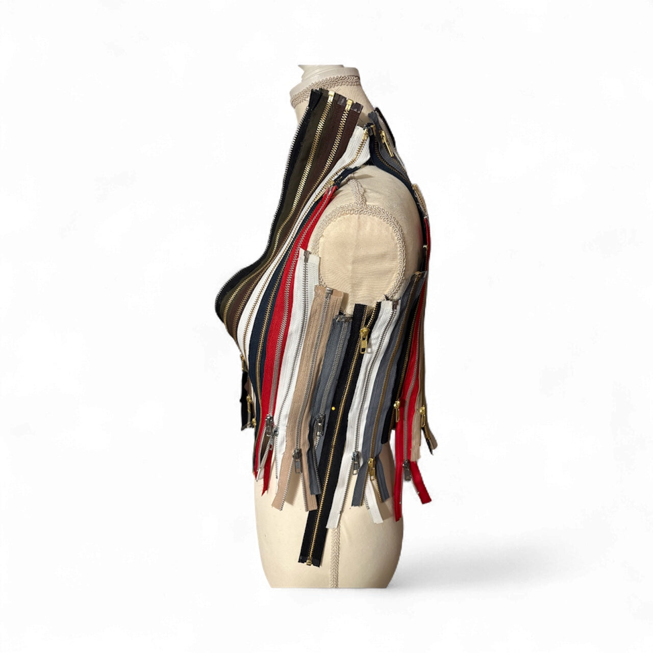 Exalté Cropped Zipper Top