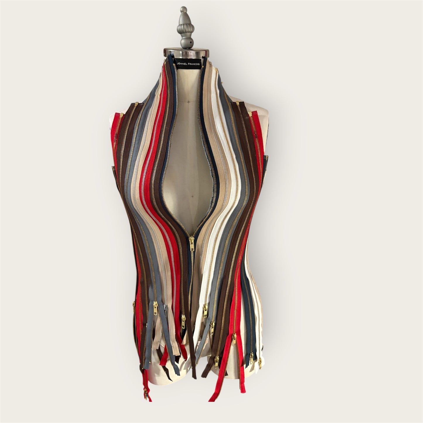 Exalté Zipper Mini Dress Top